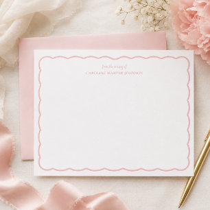 Tarjetas de agradecimiento personalizadas para bab