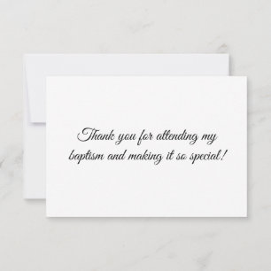Tarjetas de agradecimiento personalizadas para bau