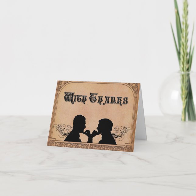 Tarjetas de agradecimiento personalizadas para cer (Anverso)