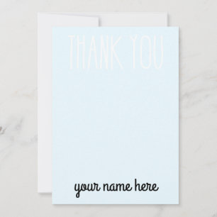 Tarjetas de agradecimiento personalizadas para niñ