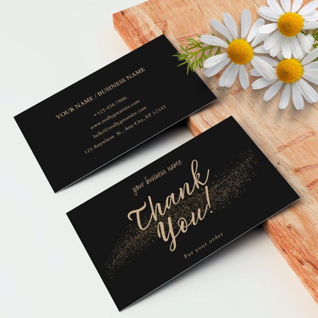 Tarjetas de agradecimiento personalizadas para peq (Personalized Small Business Thank You Cards)