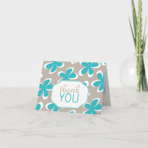 Tarjetas de agradecimiento personalizadas Retro Fl