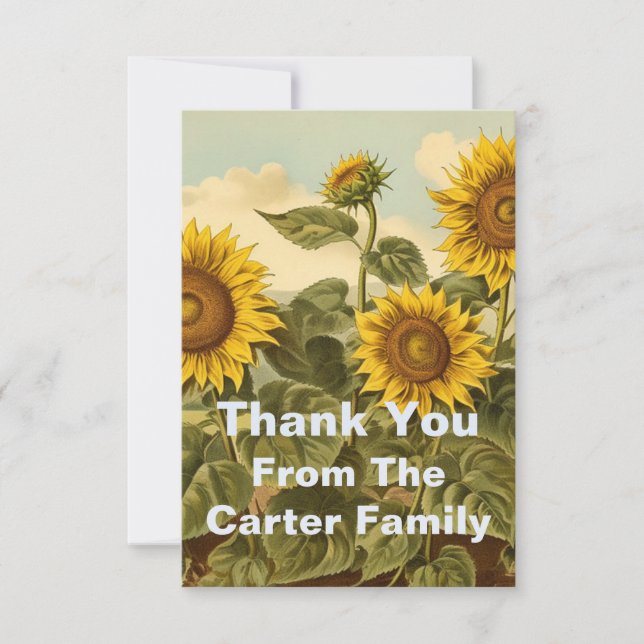 Tarjetas de agradecimiento personalizadas, tarjeta (Anverso)