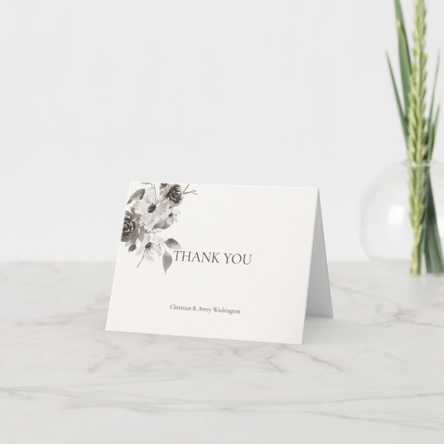 Tarjetas de agradecimiento personalizadas - tono s (Anverso)