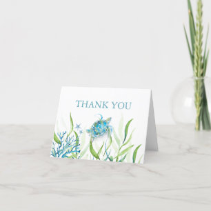 Tarjetas de agradecimiento personalizadas tropical
