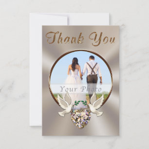 Tarjetas de agradecimiento personalizadas y Bodas