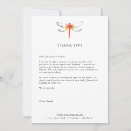 Tarjetas de agradecimiento personalizado para Red