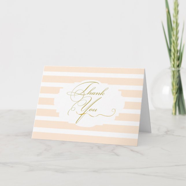 Tarjetas de agradecimiento Pink Elegance (Anverso)
