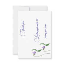 Tarjetas de agradecimiento planas