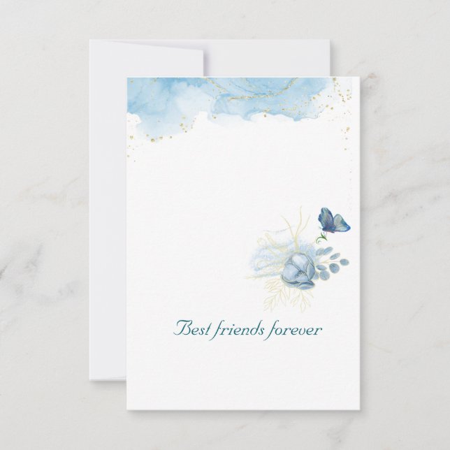 Tarjetas de agradecimiento planas (Anverso)