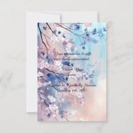 Tarjetas de agradecimiento planas personalizables 