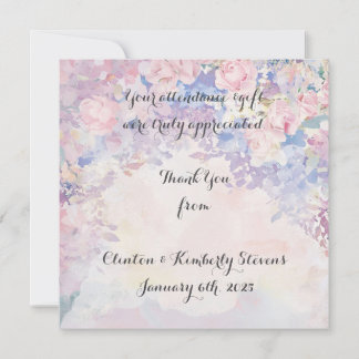 Tarjetas de agradecimiento planas personalizables 