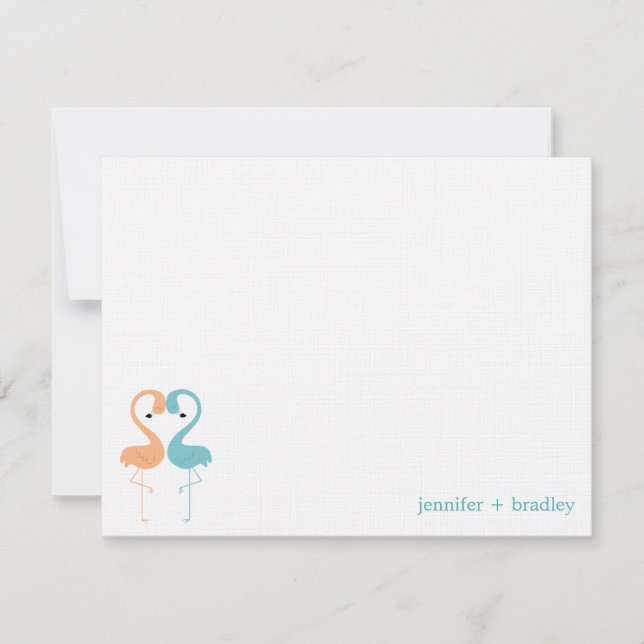 Tarjetas de agradecimiento planas personalizadas p (Anverso)