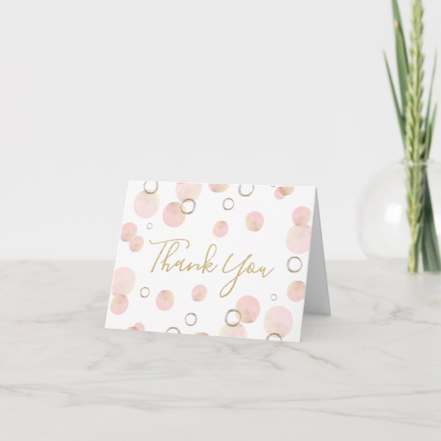 Tarjetas de agradecimiento plegables de Brunch y B (Anverso)