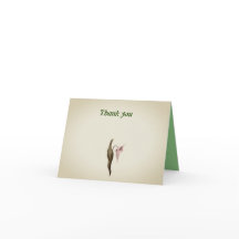 Tarjetas de agradecimiento plegadas