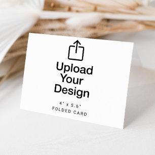 Tarjetas de agradecimiento plegadas de 4" x 5,6"