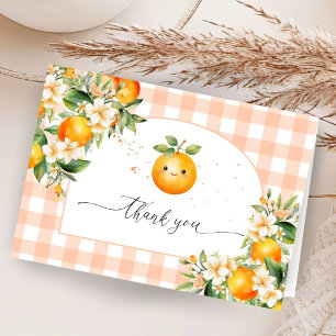 Tarjetas de agradecimiento plegadas para Baby Show