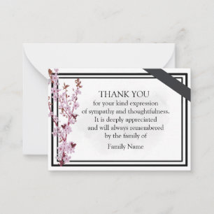 Tarjetas de agradecimiento por el florecimiento de