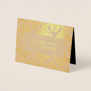 Tarjetas de agradecimiento por funeral Patrón de