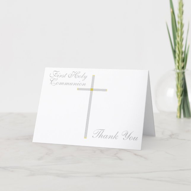 Tarjetas de agradecimiento por Primera Comunión (Anverso)