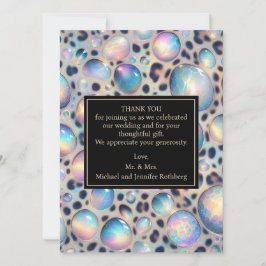 Tarjetas de agradecimiento prellenadas para boda e