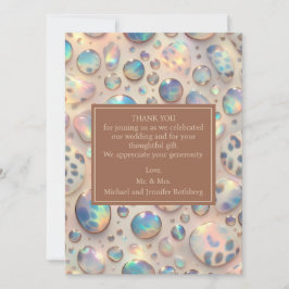 Tarjetas de agradecimiento prellenadas para boda e