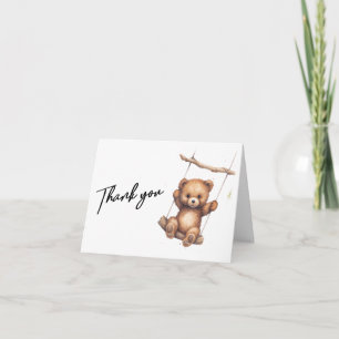 Tarjetas de agradecimiento sencillas para baby sho