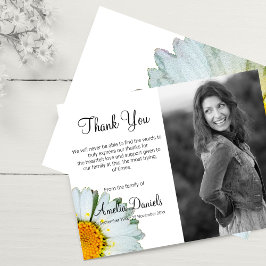 Tarjetas de agradecimiento sencillas para funeral 
