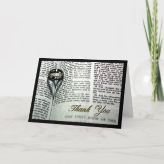 Tarjetas de agradecimiento tras la boda