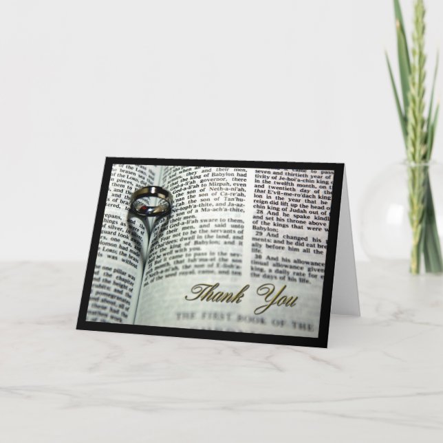 Tarjetas de agradecimiento tras la boda (Anverso)