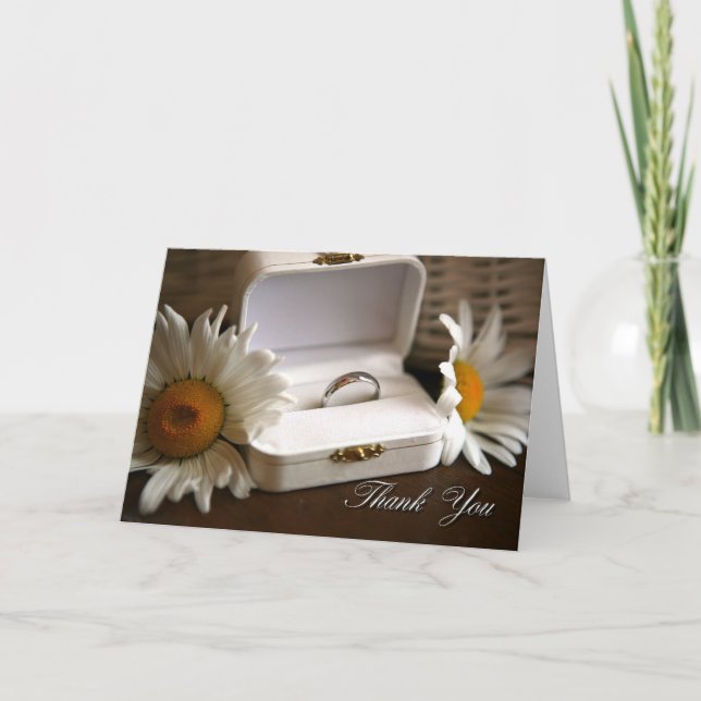 Tarjetas de agradecimiento tras la boda (Anverso)