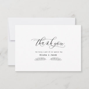 Tarjetas de agradecimiento tras la boda