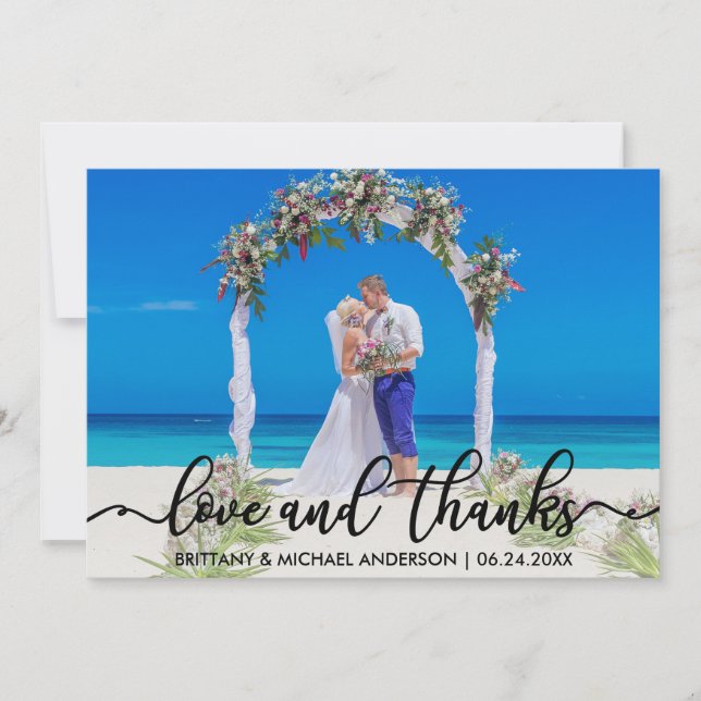 Tarjetas de agradecimiento tras la boda | Foto Amo (Anverso)