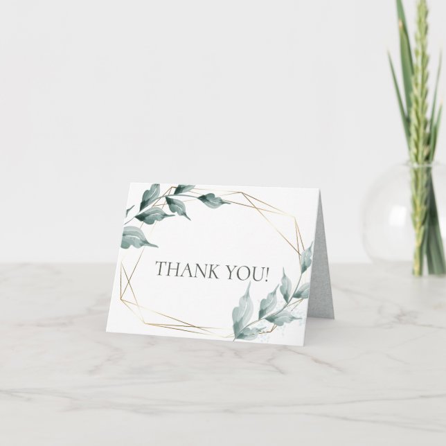 Tarjetas de agradecimiento tras la boda | Jade ver (Anverso)
