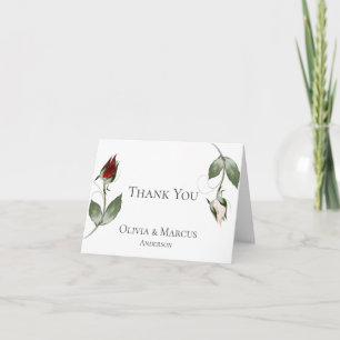 Tarjetas de agradecimiento tras la boda Watercol