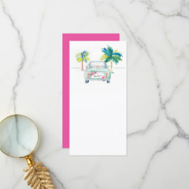 Tarjetas de agradecimiento tropicales