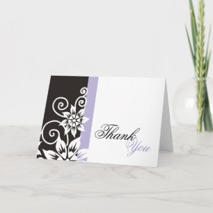 Tarjetas de agradecimiento únicas de Lavender y Bl