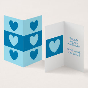 Tarjetas de agradecimiento voluntarias de dalDesig