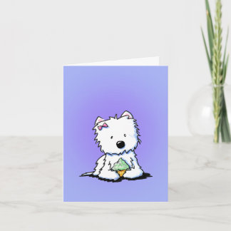 Tarjetas de agradecimiento Westie Cupcake