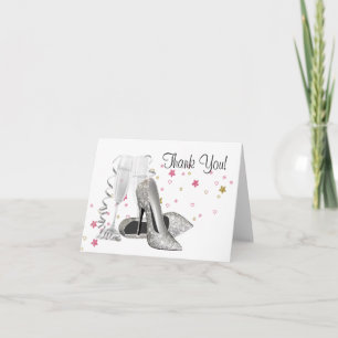 Tarjetas de agradecimiento Zapatos de tacón alto d