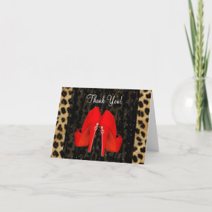 Tarjetas de agradecimiento Zapatos de tacón alto L