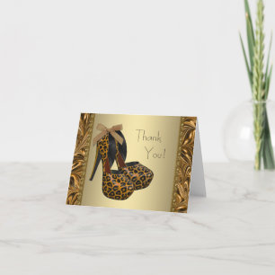 Tarjetas de agradecimiento Zapatos de tacón alto L