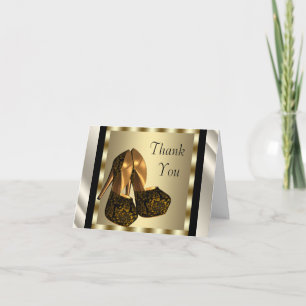 Tarjetas de agradecimiento Zapatos de tacón alto n