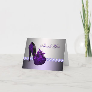 Tarjetas de agradecimiento Zapatos de tacón alto p
