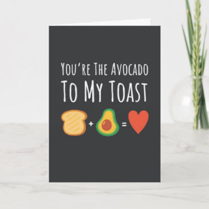 Tarjetas de Aguacate Adorables Frutas Vegano Veget