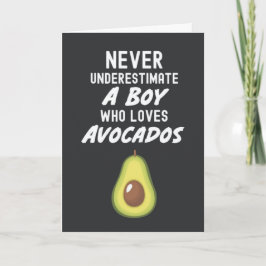 Tarjetas de Aguacate Adorables para Bebés Mexicano