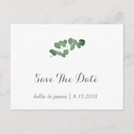 Tarjetas de Ahorro de Boda de Eucalipto