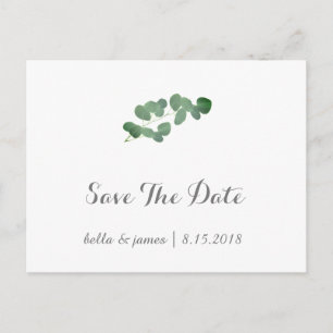 Tarjetas de Ahorro de Boda de Eucalipto