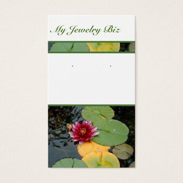Tarjetas de ahorro Water Lily (Frente)