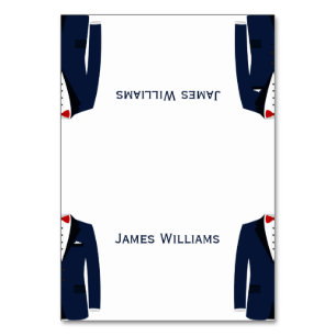 Tarjetas de ajuste de lugar para gays azules y bla